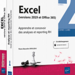 Excel 2019 Coffret de 2 livres : Apprendre et concevoir des analyses et reporting RH