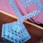 Porte lampe de décoration en perle 
