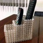 Porte télécommande en perle carré